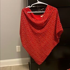 Mainstrip Red Polka Dot Shawl